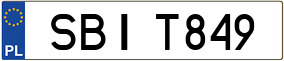 Trailer License Plate